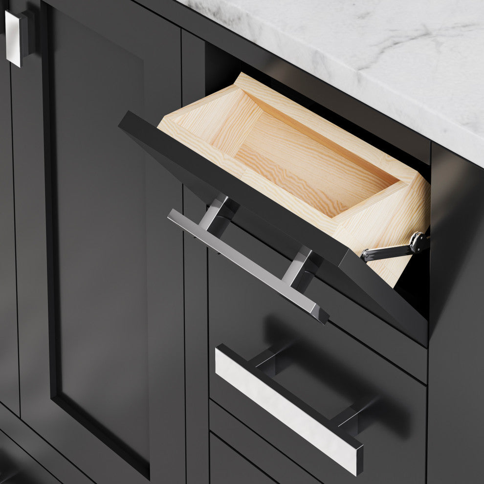 36" Wide Dark Espresso Single Sink Bathroom Vanity, Vanity Only
