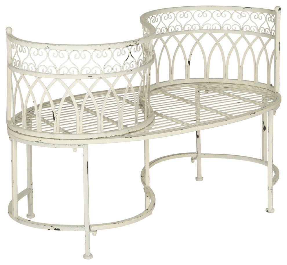 Safavieh Lara Outdoor Kissing Bench