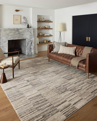 Loloi II Darby Charcoal / Sand 18" x 18" Sample Rug