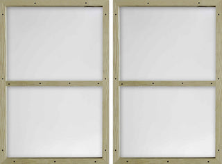 Blue Verticals Diptych, 32"x24"