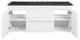 Render 48" Wall-Mount Bathroom Vanity, White Black