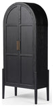 Tolle Panel Door Cabinet-Drifted Mat Blk