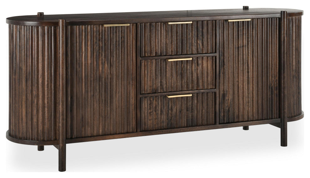Redford 73" Mango Wood Mid-Century Modern Sideboard