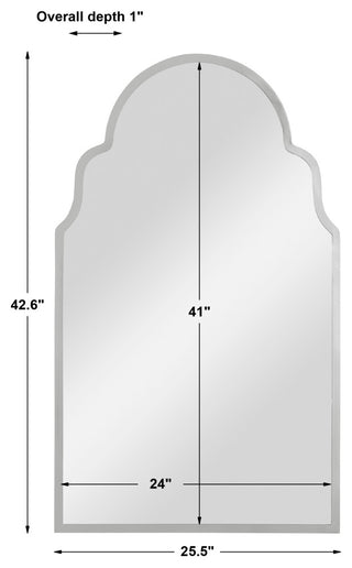 Brayden Nickel Arch Mirror