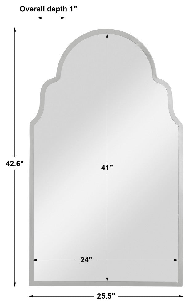 Brayden Nickel Arch Mirror