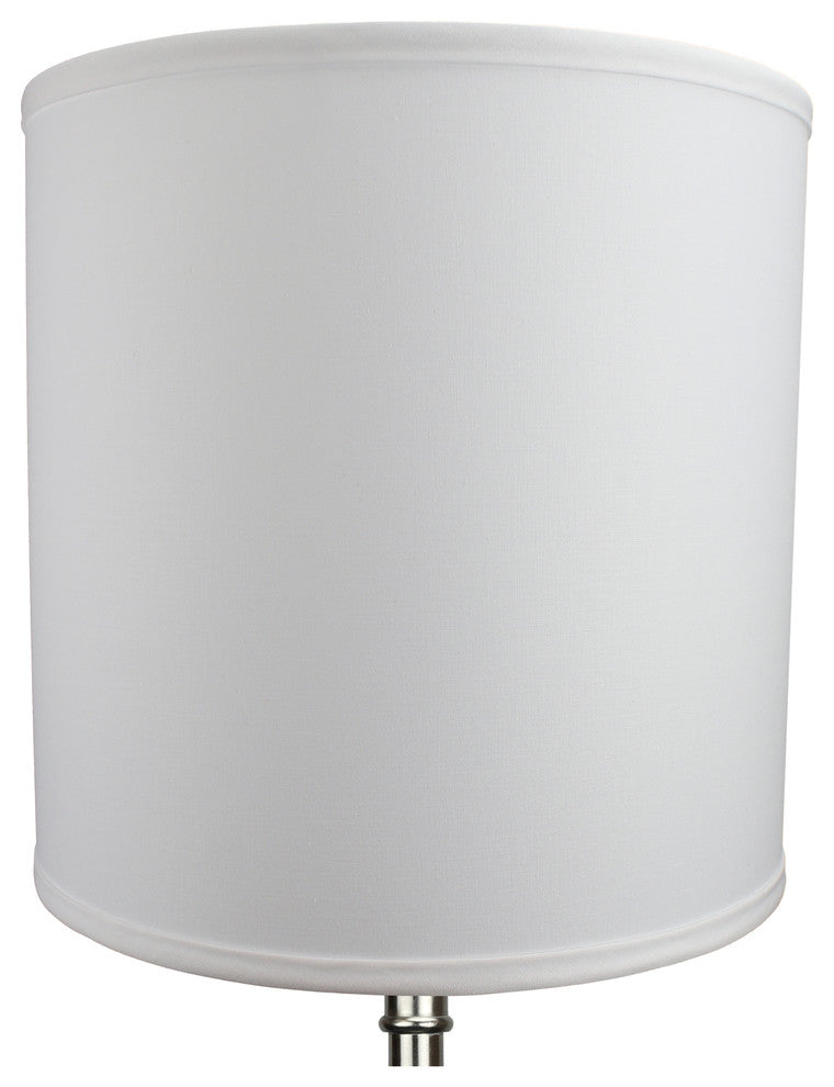 FenchelShades Drum Lampshade 12"x12"x12", Linen White