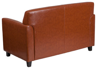 Hercules Diplomat Series Cognac Leather Loveseat