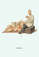 A Book Seller- Gallery Wrapped Canvas Art 28" x 42"