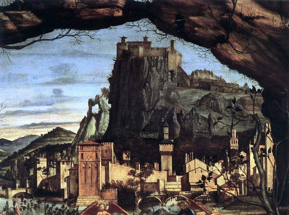 Vittore Carpaccio Holy Conversation [detail: 1] Gallery Wrapped Canvas Print