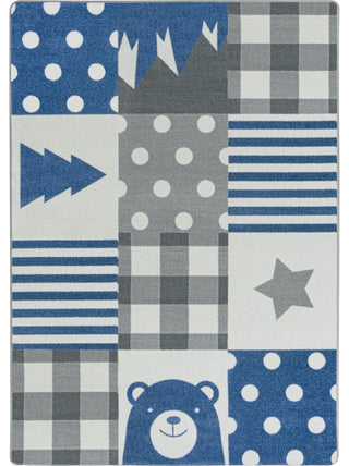 Patchwork Boy 5'4" x 7'8" area rug in color Blue Skies