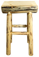 Montana Half Log Bar Stool With Exterior Finish