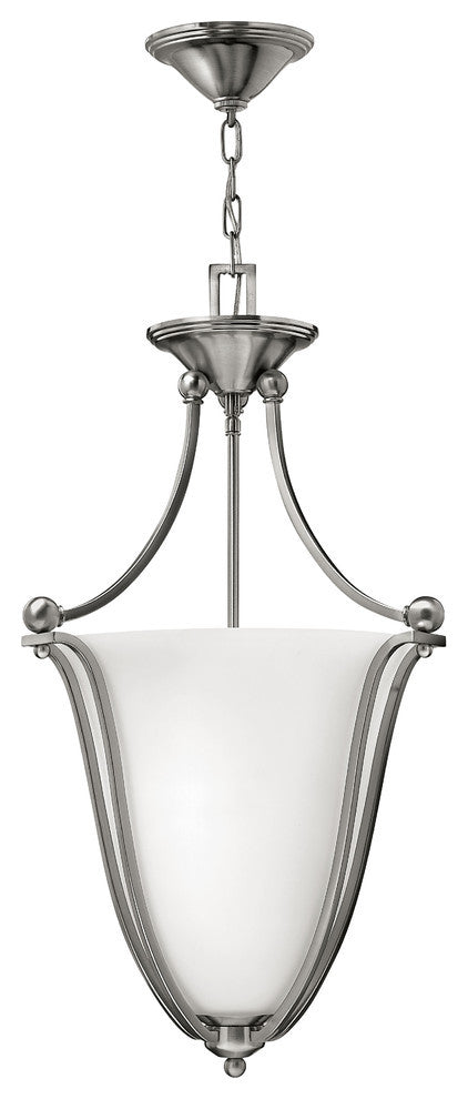 Bolla Brushed Nickel 3 Light Medium Pendant