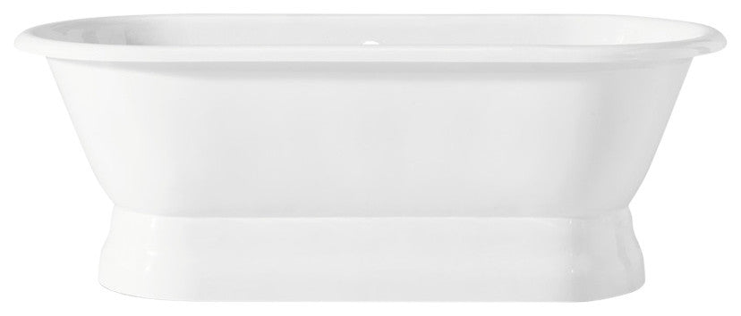 Cheviot Products Regal Cast Iron Pedestal Tub With Rolled Rim