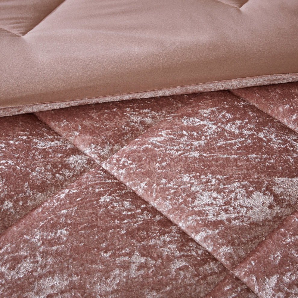 Intelligent Design Felicia Crushed Velvet 4-Piece Comforter Set