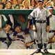 "Dugout" Painting Print on Canvas by Norman Rockwell