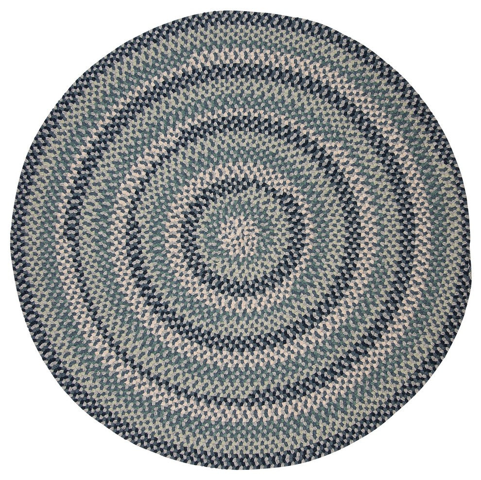 Boston Common BC53 Capeside Blue Traditional Area Rug, Round 10'x10'