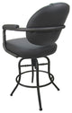 Swivel Tilt Metal Counter 26" 30" Bar Stool M-70, Gray Vinyl - Gray, 30"