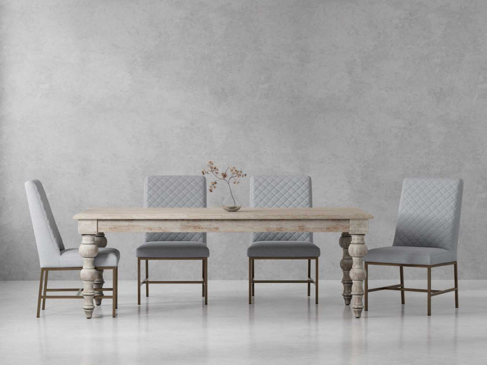 Parker House Crossings Eden 84 In. Dining Table With 4 Upholstered Chairs