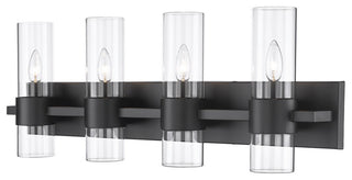 Zlite 343-4V-MB 4-Light Vanity, Clear