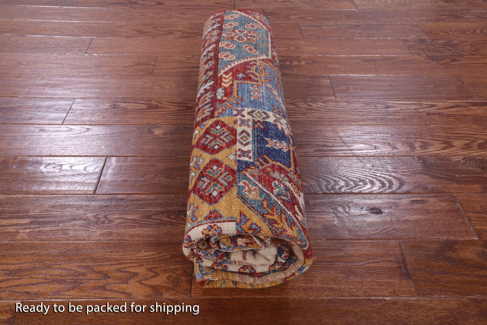 Super Kazak Hand Knotted Wool Rug 5' 7" X 8' 0" Q11095
