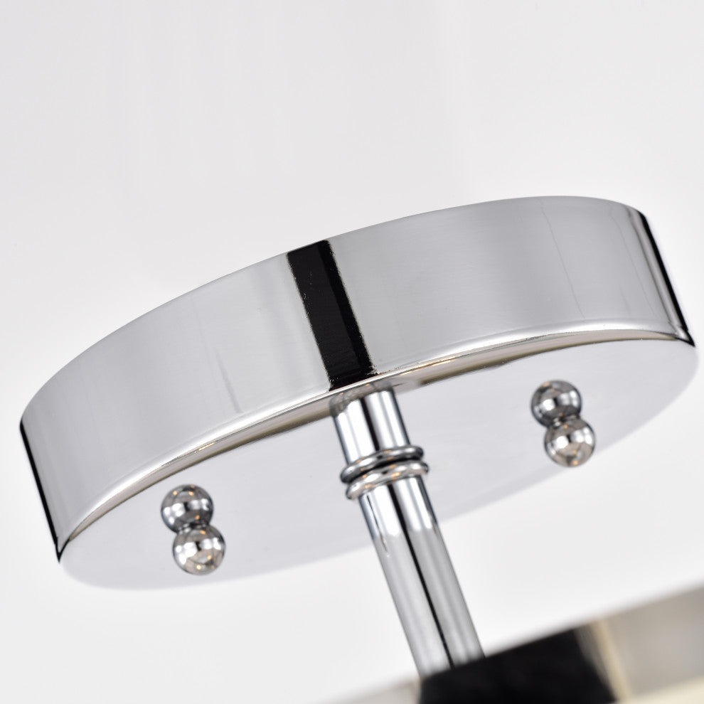 CHLOE Lighting BRONX Transitional 2-Light Chrome Semi-Flush Fixture