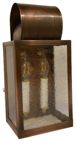 The " Carriage Man" Solid Copper Wall Lamp, Handmade in USA.