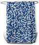 70"Wx73"L Seaweed Shower Curtain, Nautical Navy