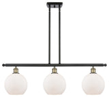 Innovations Lighting 516-3I-BAB-G121-8-LED Athens 3 Light 36" Island Light