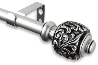 Tilly Curtain Rod, Satin Nickel, 84-120"