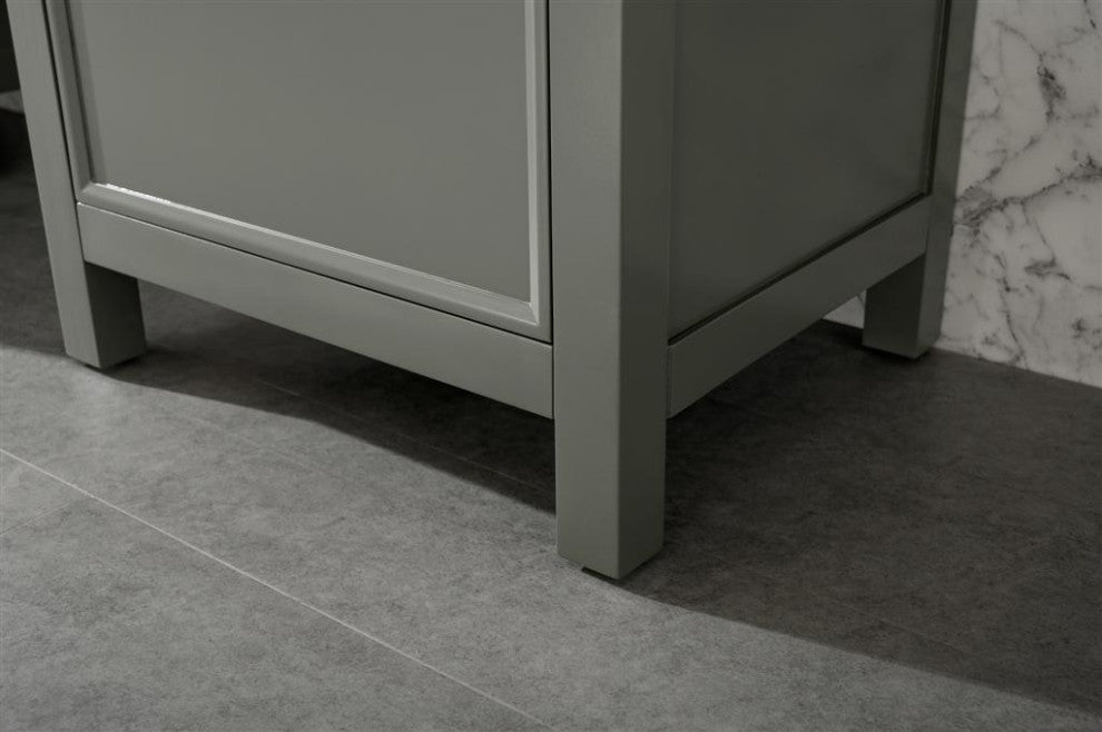 WLF2121 Linen Cabinet, Pewter Green