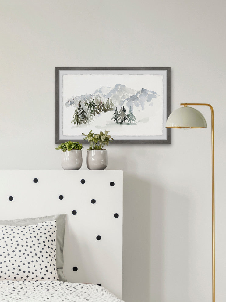 "I Like the Winter Silence" Framed Painting Print, 36x24
