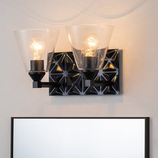 Alpha 2 Light Bath Vanity Light, Matte Black