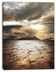 Drought Land with Cloudy Sunset, Extra Large Landscape Canvas Art, 30"x40"