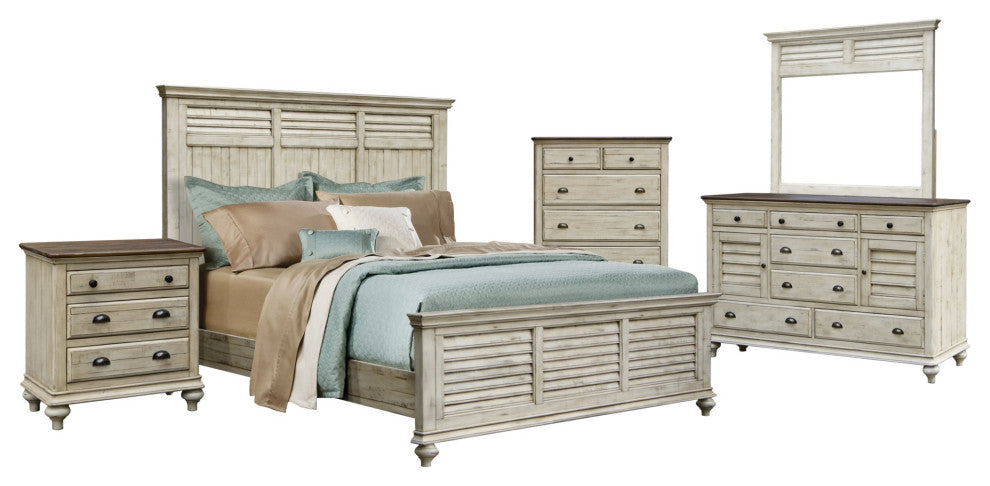 Sunset Trading Shades of Sand 5 Piece King Bedroom Set