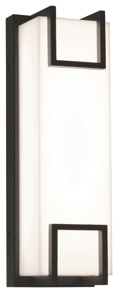 Beaumont LED Outdoor Sconce, 15", Textured Bronze