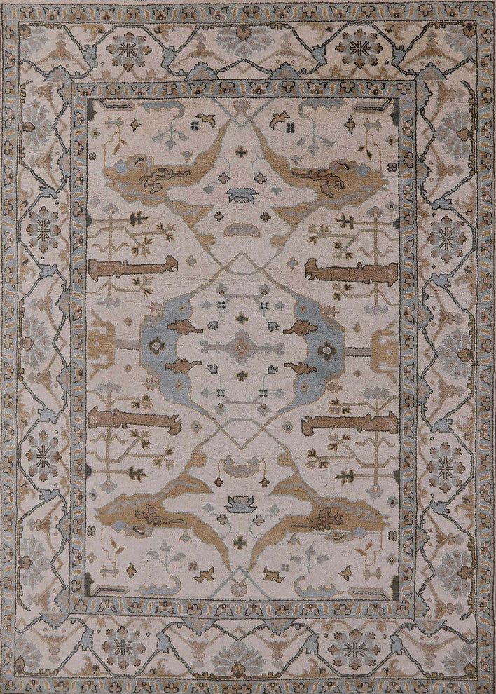 Ahgly Company Indoor Rectangle Mid-Century Modern Area Rugs, 7' x 9'