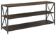 X Frame 60" Industrial Bookshelf - Dark Walnut