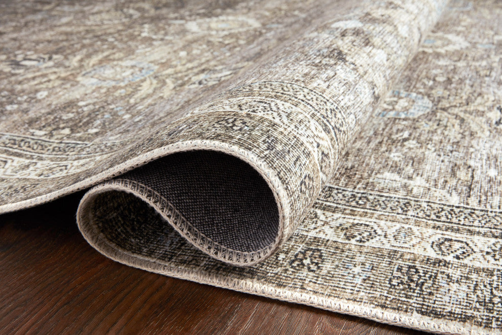 Layla Lay-13 Antique/Moss Printed Area Rug by Loloi II, 2'x5'