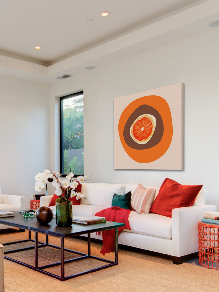 "September Orange" Painting Print on Canvas by Irena Orlov