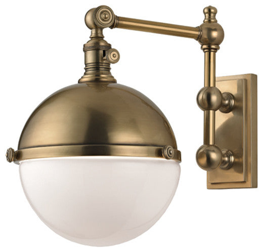 Hudson Valley 1671-AGB, 1 Light Wall Sconce