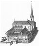 Heinrich Keller The Fraumunsterkirche in Zurich Gallery Wrap Canvas, 20"x25"