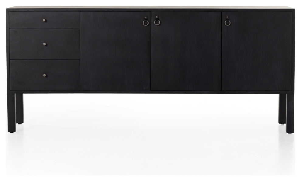 Isador Sideboard, Black Wash Poplar