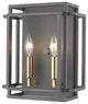 Titania 2 Light Wall Sconce, Bronze / Olde Brass