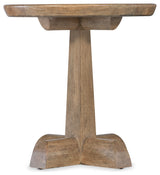 Vineyard Row Round Pedestal End Table