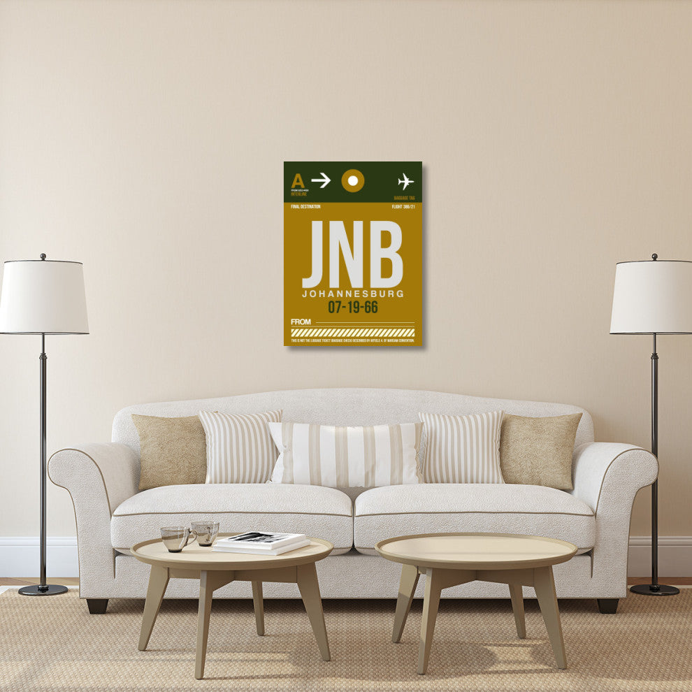 "JNB Johannesburg Luggage Tag 1" Fine Art Print