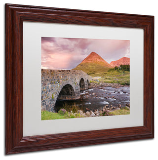 Blanchette Photography 'Scottish Bridge', Wood Frame, White Matte, 14"x11"