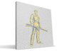 WV Mountaineers Typo Canvas Print, 16"x16"