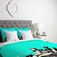 Deny Designs Bird Ave Dallas Aqua Duvet Cover - Lightweight