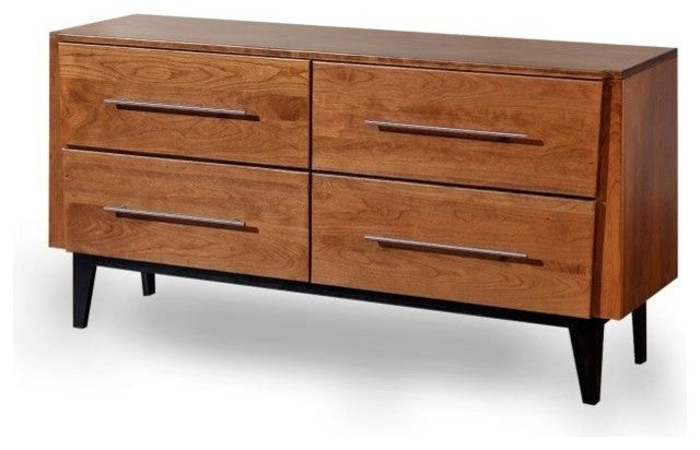 Green Bay Road 4-Drawer Low Dresser, Flagstaff, 60"