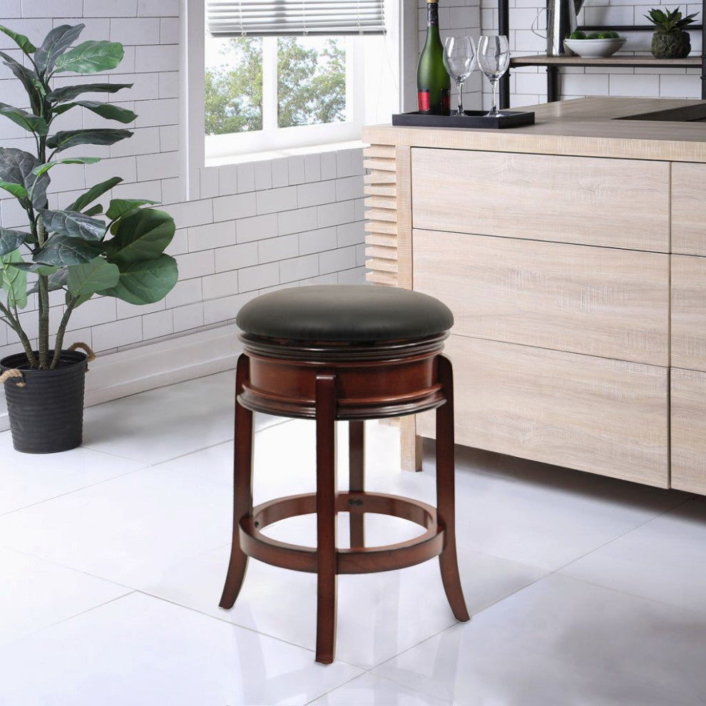 Magellan Swivel Stool, 24" Counter Height Stool, Brandy